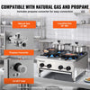Vevor Countertop Gas Range Stove 4 Burners Propane Natural Gas New