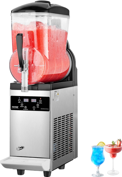 Vevor Slushy Machine 3.2 Gal Single Tank Stainless Steel Frozen Drink Maker New