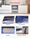 Vevor Commercial Ice Maker Freestanding Cabinet 360Lbs/Day with 88 Lbs Storage New
