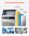 Vevor Commercial Ice Maker Freestanding Cabinet 440Lbs/24Hr with 110 Lbs Storage New