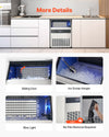 Vevor Commercial Ice Maker Freestanding Cabinet 440Lbs/24Hr with 110 Lbs Storage New