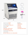 Vevor Commercial Ice Maker Freestanding Cabinet 440Lbs/24Hr with 110 Lbs Storage New