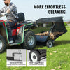Vevor Lawn Sweeper 50" Tow Behind Leaf Yard Collector 26 Cu.Ft Adjustable New