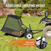 Vevor Tow-Behind Lawn Sweeper 52" Leaf Collector 26 Cu.Ft. Adjustable New