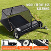 Vevor Tow-Behind Lawn Sweeper 52" Leaf Collector 26 Cu.Ft. Adjustable New