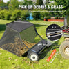 Vevor Tow-Behind Lawn Sweeper 52" Leaf Collector 26 Cu.Ft. Adjustable New