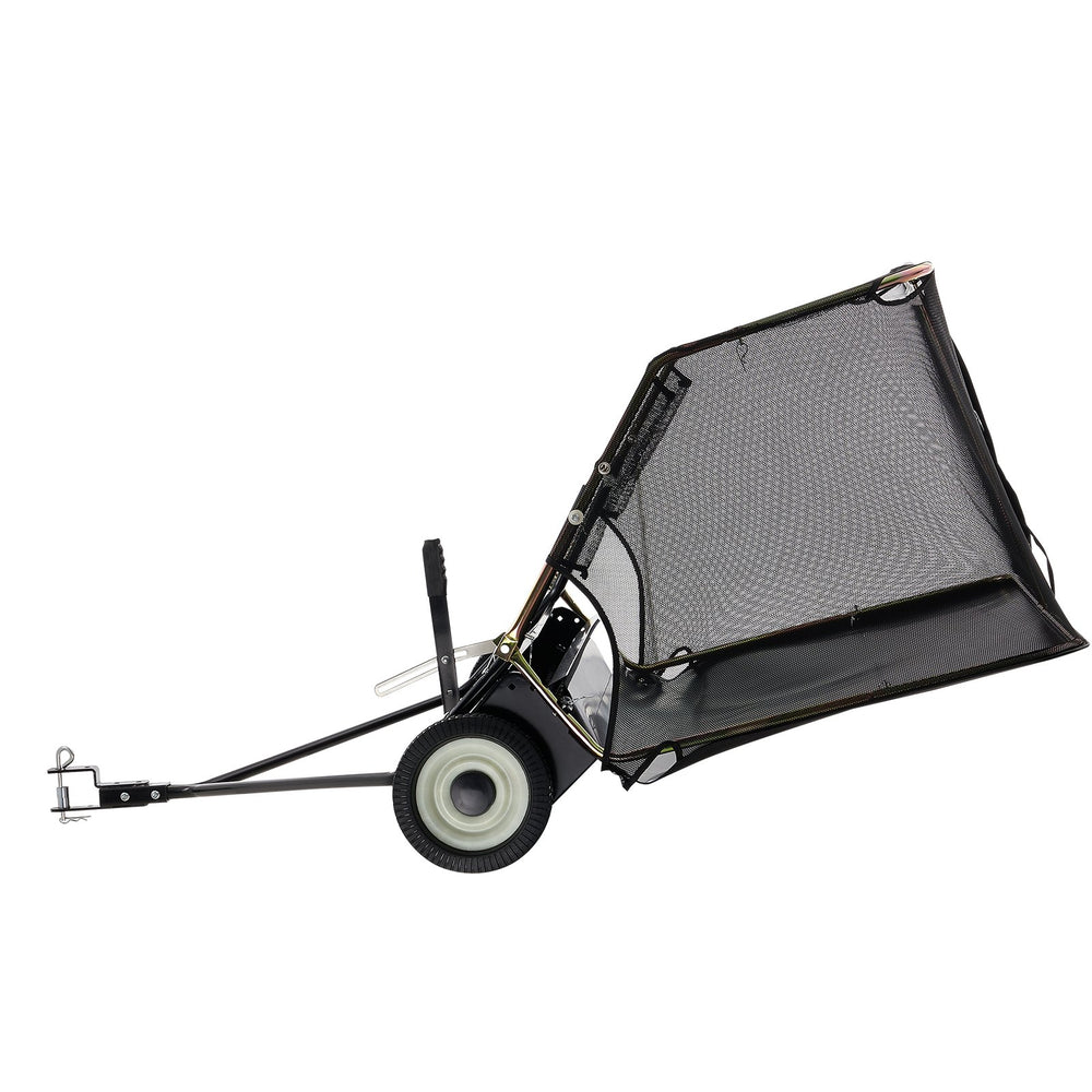 Vevor Tow-Behind Lawn Sweeper 52" Leaf Collector 26 Cu.Ft. Adjustable New