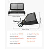 Vevor Tow Behind Lawn Sweeper 48 in. 26 Cu. Ft. Capacity with Dumping Rope New