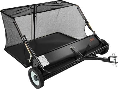 Vevor Tow Behind Lawn Sweeper 48 in. 26 Cu. Ft. Capacity with Dumping Rope New