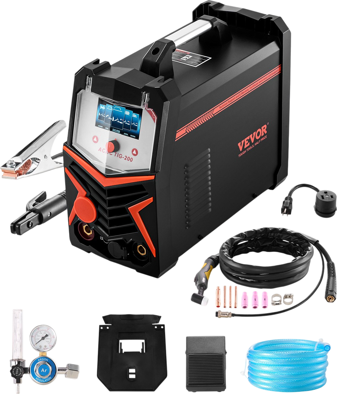 Vevor TIG Welder 6-in-1 AC/DC Welding Machine Pulse Spot MMA Stick New