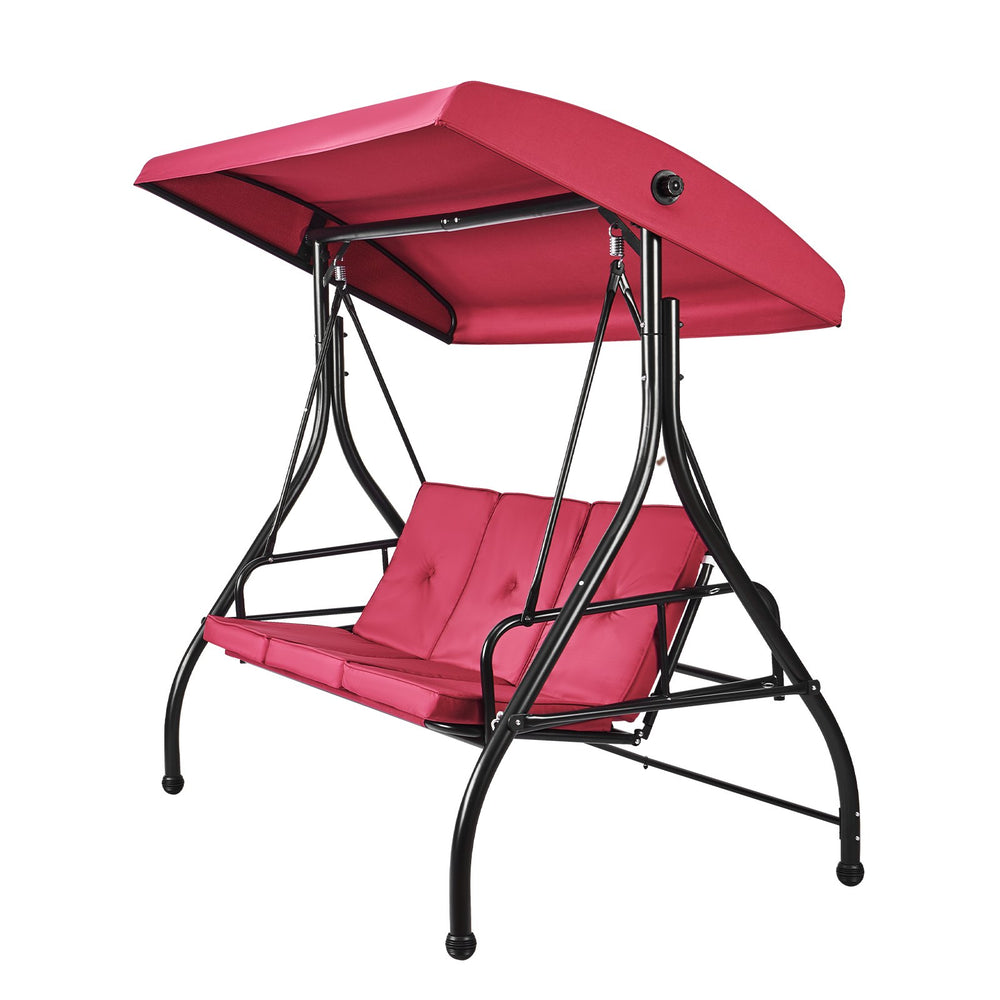 Vevor 2-in-1 Converting Patio Swing Chair with Adjustable Canopy New