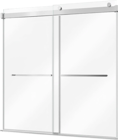 Vevor Bathtub Shower Door Frameless Bypass Sliding 60
