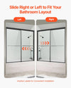 Vevor Bathtub Shower Door 56-60" x 60" Semi-Frameless 6mm Tempered Glass New