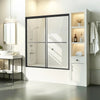 Vevor Bathtub Shower Door 56-60" x 60" Semi-Frameless 6mm Tempered Glass New
