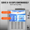 Vevor Commercial Ice Cream Machine 5.3 Gal/H Yield 3-Flavor 2 Hopper 1800W New