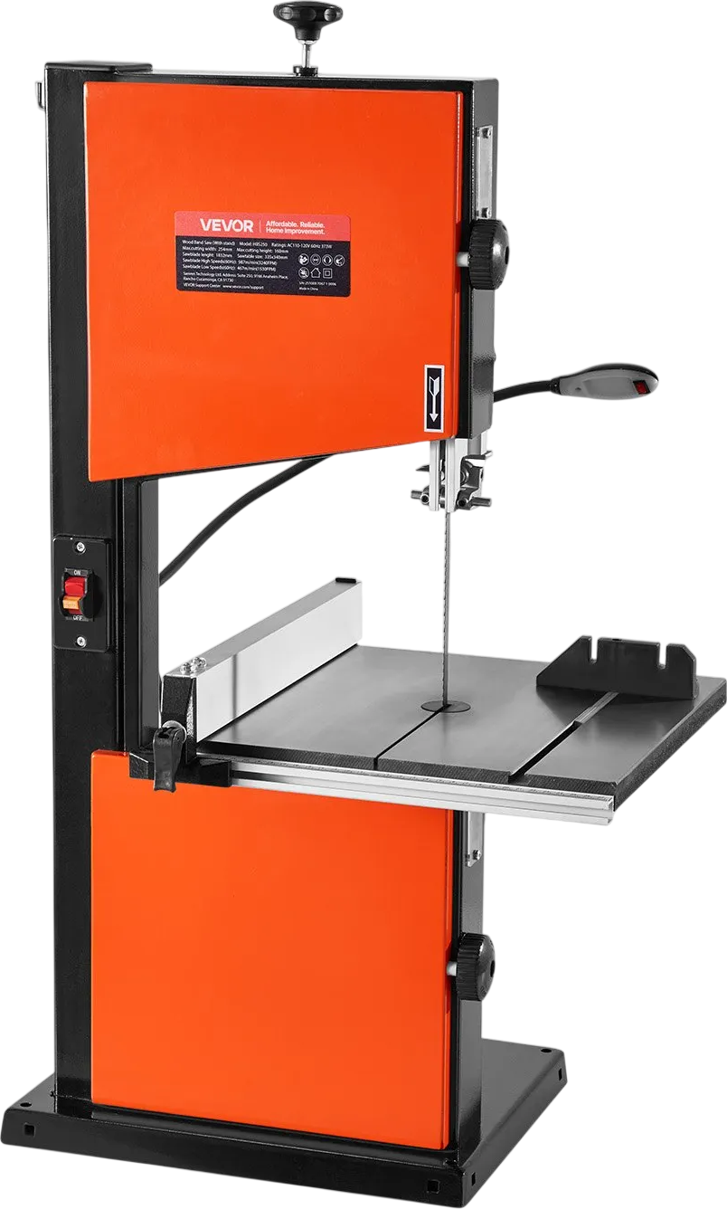 Vevor Band Saw 10 in. Two-Speed 6 in. Max Cut Height 45° Tilting Table 373W New