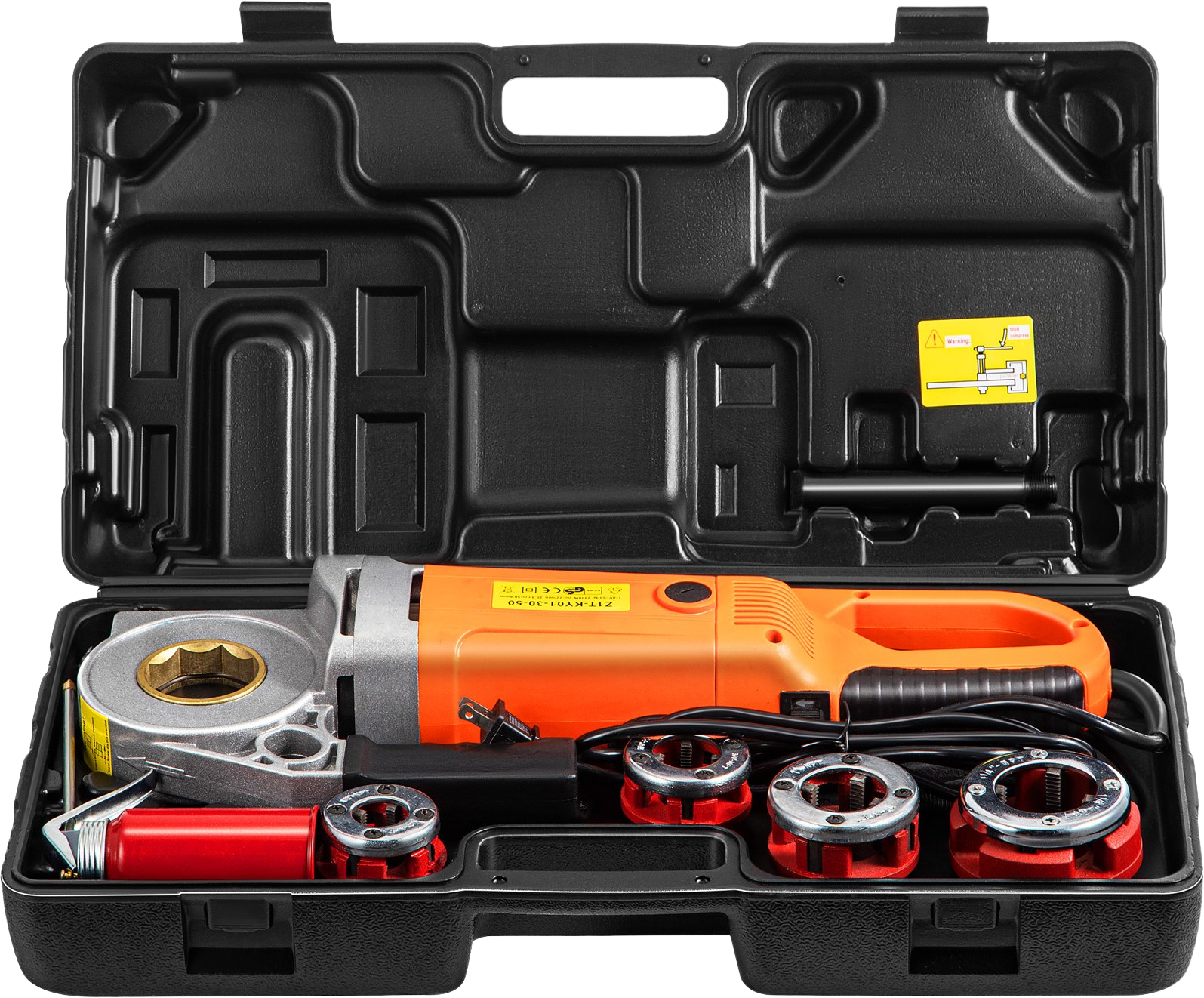 Vevor Electric Pipe Threader Handheld with 4 Dies 1/2