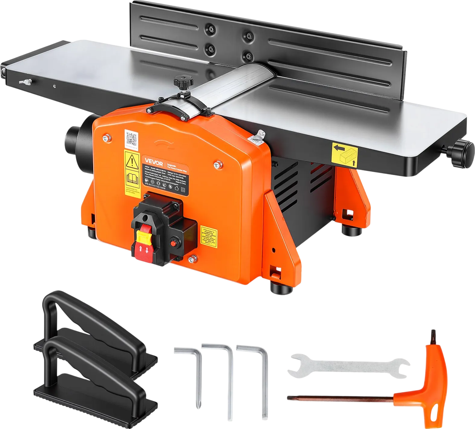 Vevor Spiral Benchtop Jointer 8 in. 2 HP 8500 RPM with 18-Blade Cutterhead New