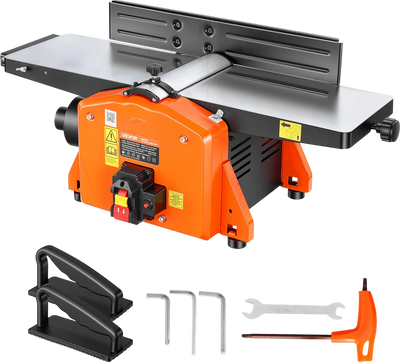 Vevor Spiral Benchtop Jointer 8 in. 2 HP 8500 RPM with 18-Blade Cutterhead New