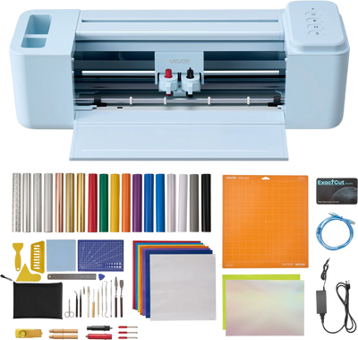 Vevor Vinyl Cutting Machine 12 in. with Materials and Tool Kit Button Control New