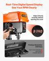 Vevor Benchtop Drill Press 10 in. 0.8 HP Variable Speed 0-45° Tilting Worktable New