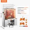 Vevor Commercial Orange Juicer Machine Automatic Squeezer 20 Oranges per Minute 120W New