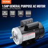 Vevor Motor Electric 1.5HP 1725 RPM CW/CCW Rotation 5/8" Keyed Shaft Single Phase AC115V/230V New