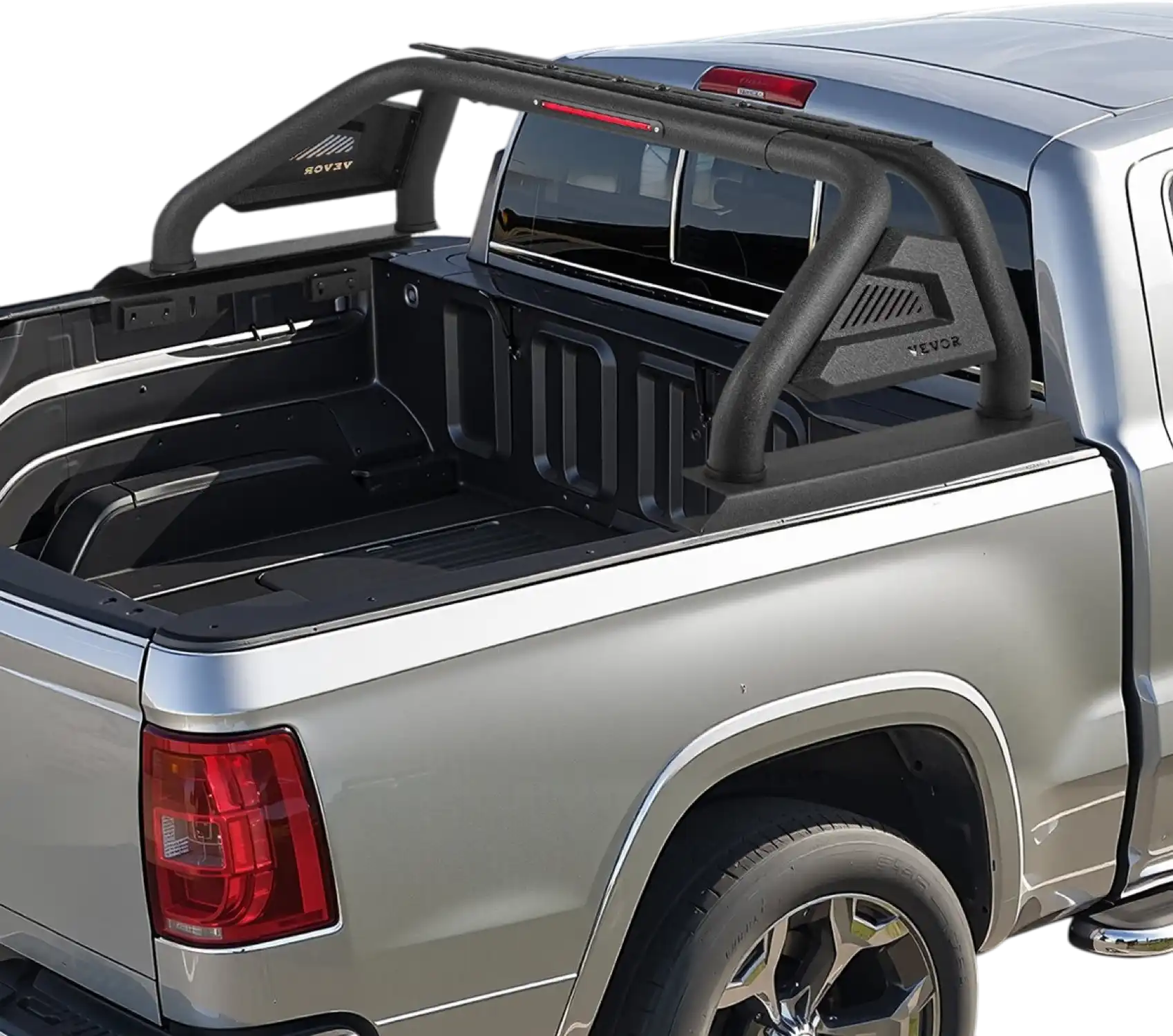 Vevor Truck Bed Roll Bar Universal Chase Rack with Light for Mid-Size Pickup New