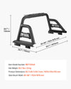 Vevor Truck Bed Roll Bar Universal Chase Rack for Full Size Pickup Carbon Steel New