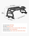 Vevor Truck Bed Roll Bar Universal Chase Rack with Cargo Shelf for Full-Size Pickup New