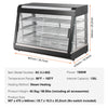 Vevor Commercial Food Warmer 3-Tier Display Countertop Cabinet with Light 1500W New