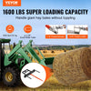 Vevor Hay Spear 39" 1600 Lbs. Loading Capacity Bucket Skid Steer Loader Attachment 60" Chain New