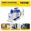Vevor Vacuum Pump Two-Stage 10CFM 1HP 3x10-1Pa Portable New