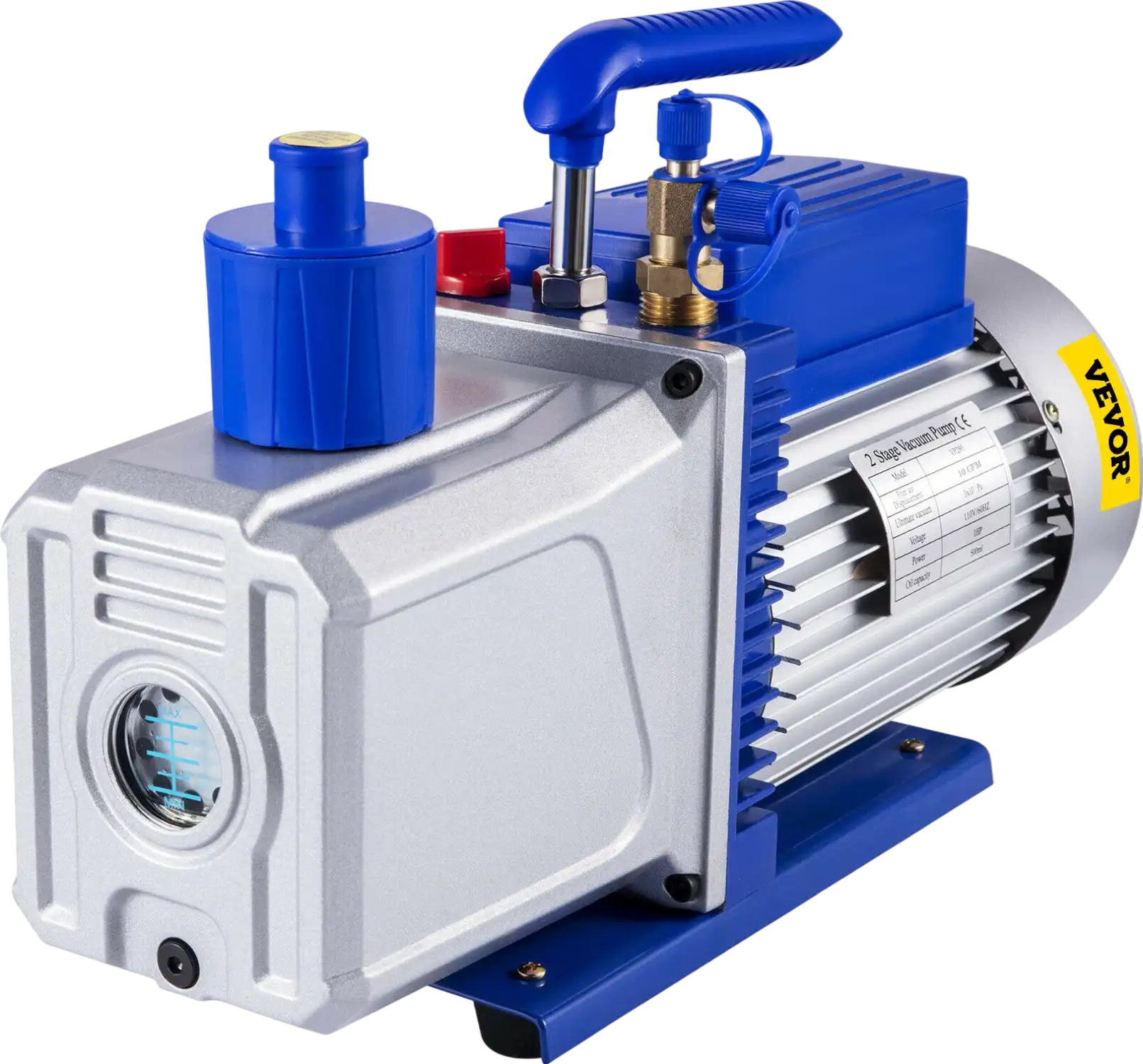 Vevor Vacuum Pump Two-Stage 10CFM 1HP 3x10-1Pa Portable New