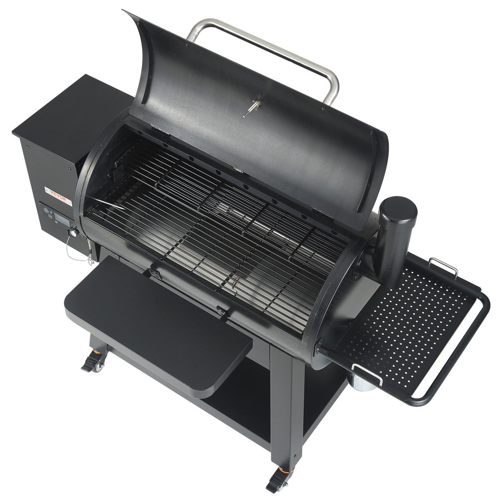 Vevor Portable Wood Pellet Smoker Grill 62" with PID Temperature Control 840 Sq. In. Black New