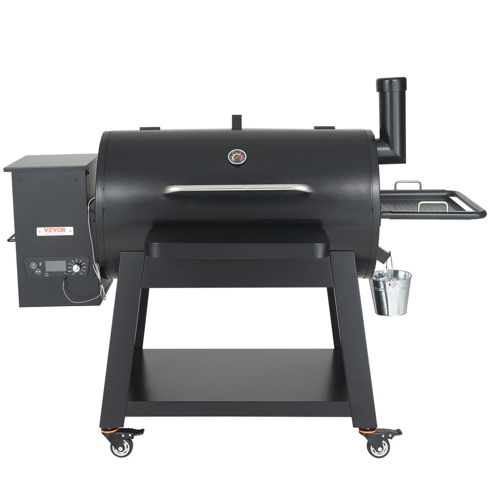 Vevor Portable Wood Pellet Smoker Grill 62" with PID Temperature Control 840 Sq. In. Black New