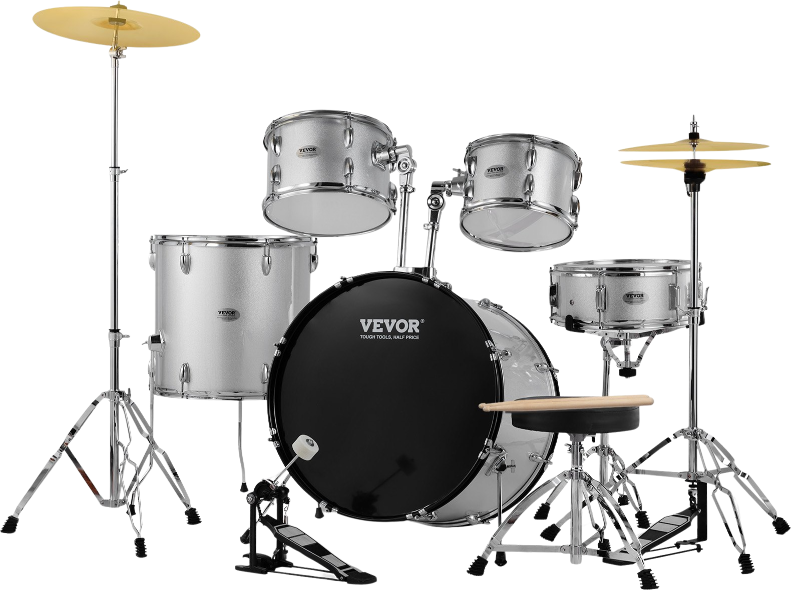 Vevor Adult Drum Set 5-Piece 22