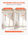 Vevor Frameless Shower Sliding Door 58-59 W x 75 H inch Tempered Glass Chrome New