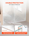 Vevor Frameless Shower Sliding Door 58-59 W x 75 H inch Tempered Glass Chrome New