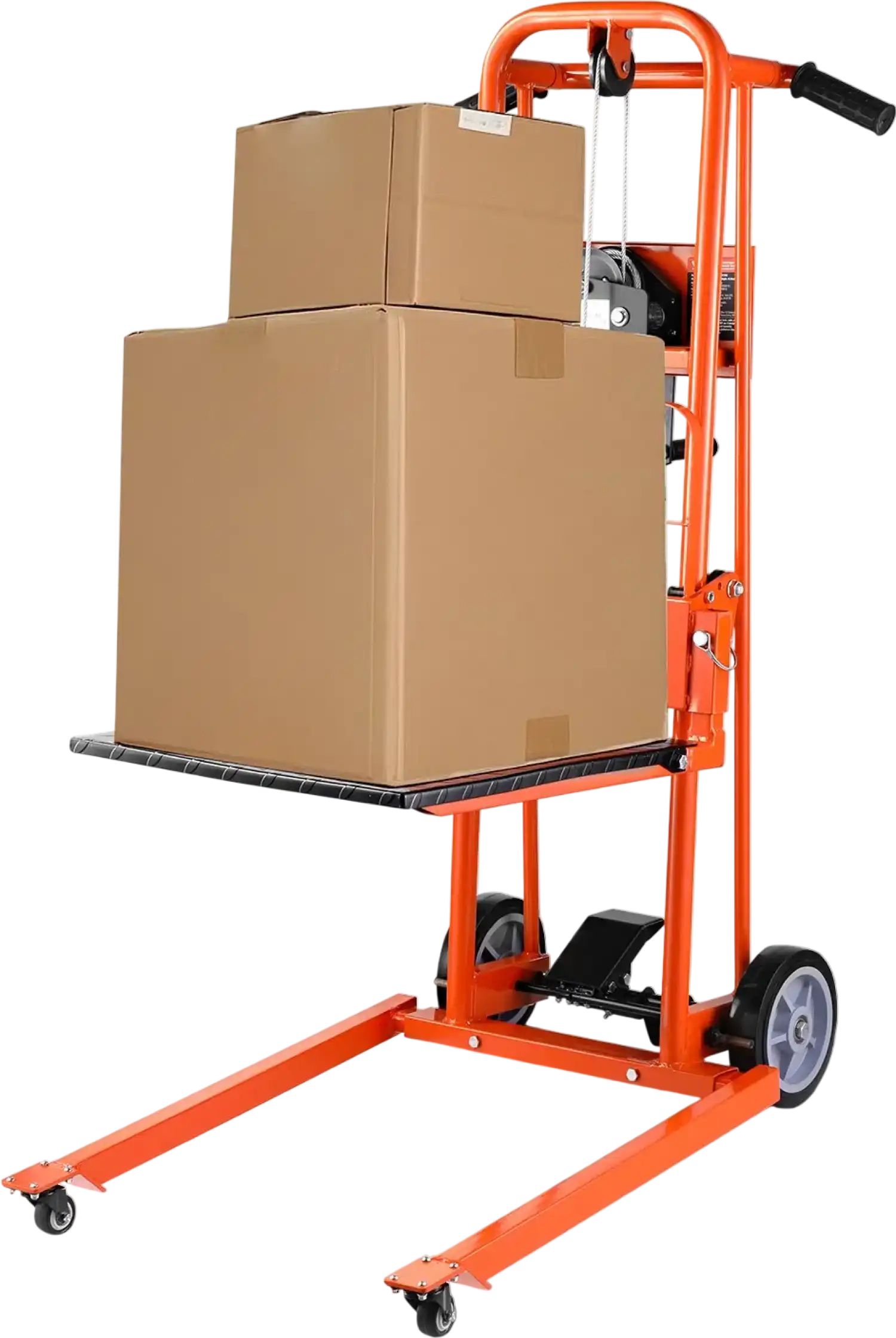 Vevor Material Lift Stacker Manual Winch 330 lbs Capacity 42.9 in Max Lift New