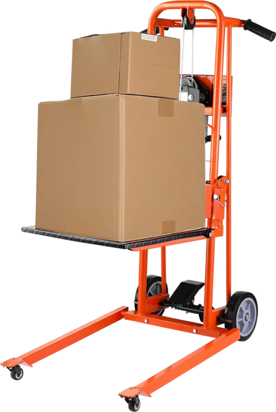 Vevor Material Lift Stacker Manual Winch 330 lbs Capacity 42.9 in Max Lift New
