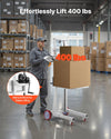 Vevor Material Lift Winch Stacker 400 lbs Capacity 51.1" Max Lift with Wheels New