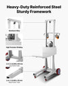 Vevor Material Lift Winch Stacker 400 lbs Capacity 51.1" Max Lift with Wheels New