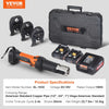 Vevor Pipe Crimping Kit Pro Press Tool Cordless with 3 Jaw Sizes New