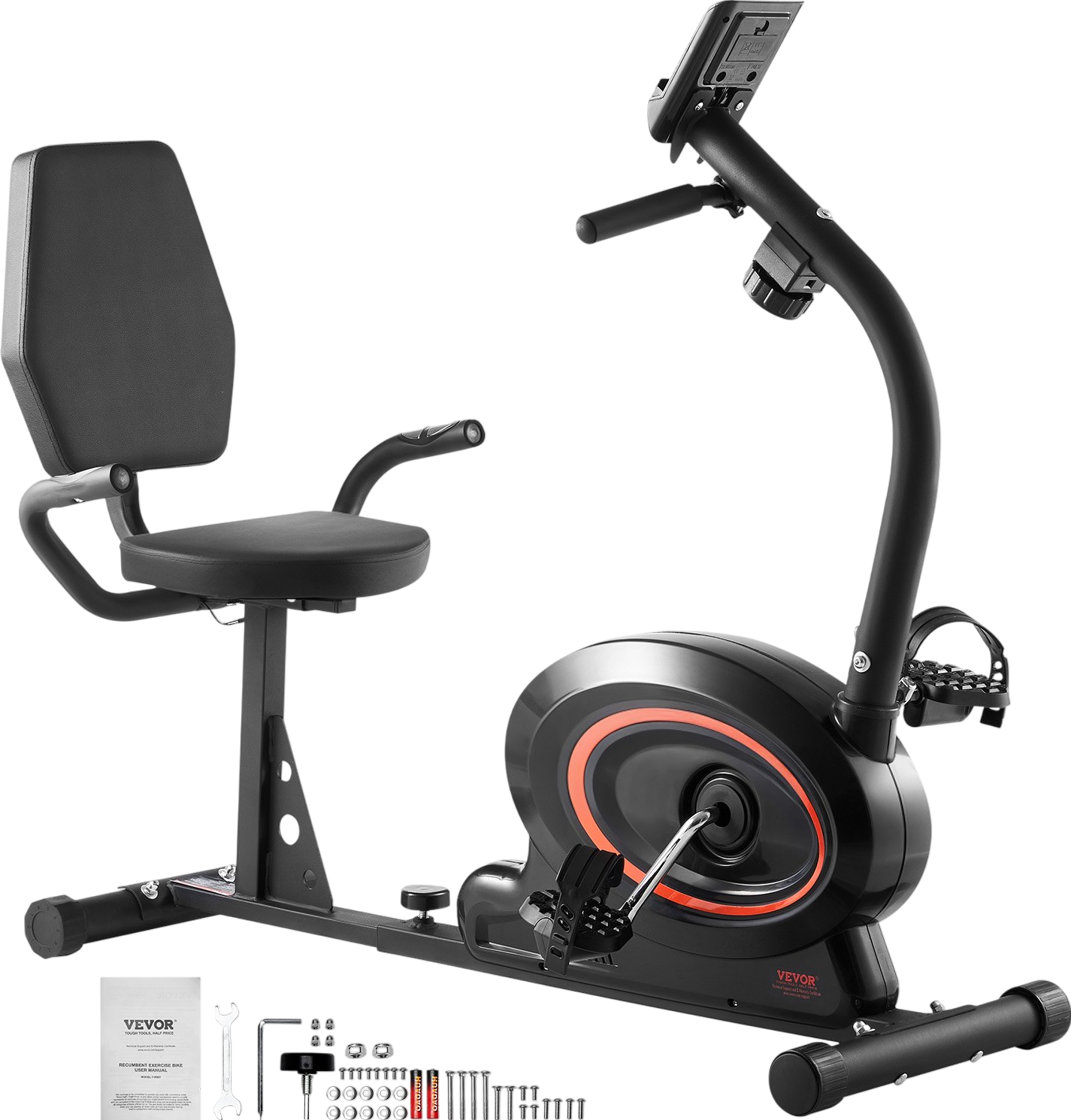 Vevor Recumbent Exercise Bike Stationary 8-Level Magnetic Resistance New