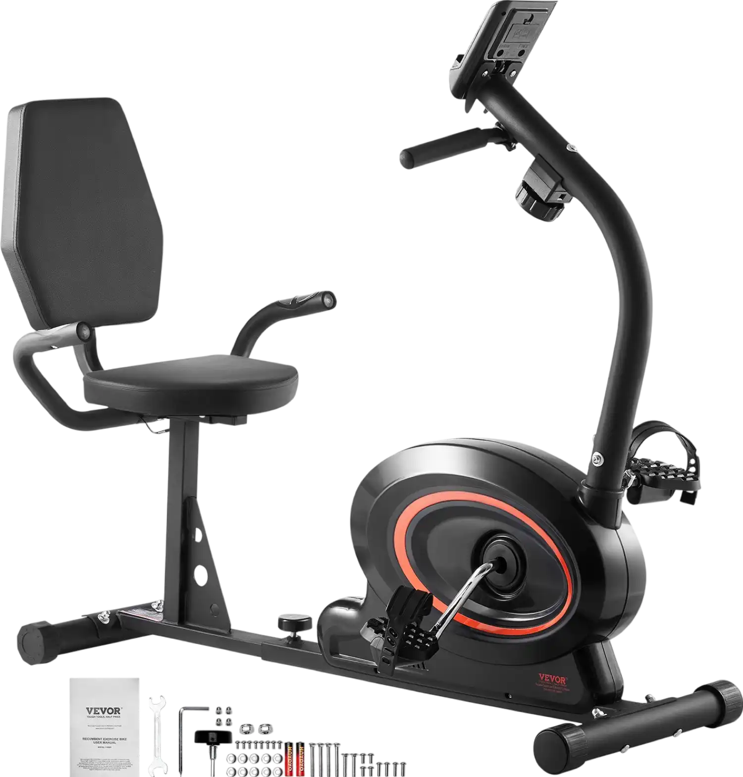 Vevor Recumbent Exercise Bike Stationary 8-Level Magnetic Resistance New