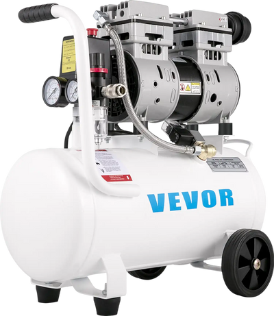Vevor Air Compressor 6.6 Gal. 1HP 115 PSI Oil-Free Ultra Quiet Portable 750W New