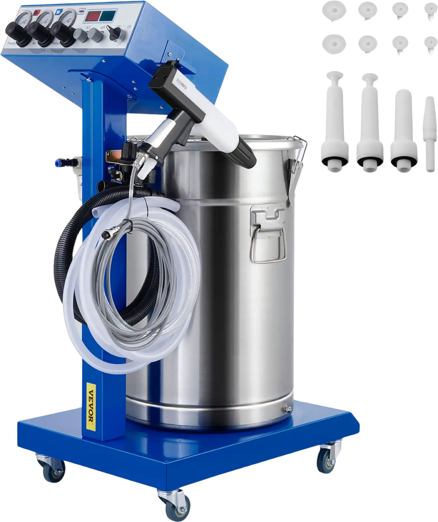 Vevor Electrostatic Powder Coating Machine 50W 45L with Spraying Gun 450g per Minute New