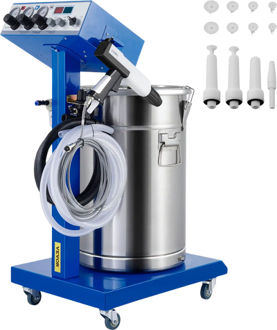 Vevor Electrostatic Powder Coating Machine 50W 45L with Spraying Gun 450g per Minute New