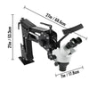 Vevor Micro Inlaid Mirror Multi-Directional Microscope with Spring Bracket 7X-45X Magnification New